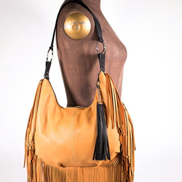 Hides in Hand Saddle Fringe Bag/Purse - Picture 1 of 5